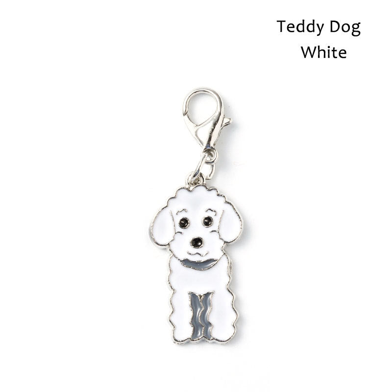 Metal Dog Breed Keychain – Pet Collar Pendant Tag