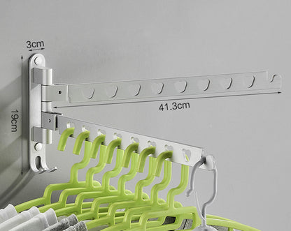 Punch-free Hanger Storage Rack Finishing Rack Space Aluminum Balcony Clothes Hanger