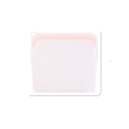 Rectangular white product with pink border and dimensions labeled on a white background