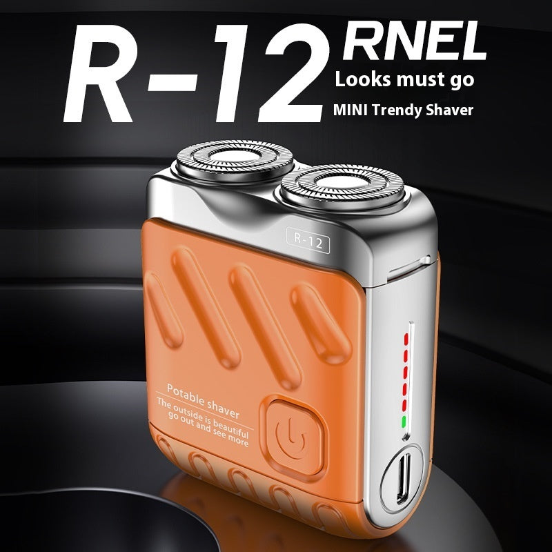 Portable Dual Ring Rotary Electric Shaver