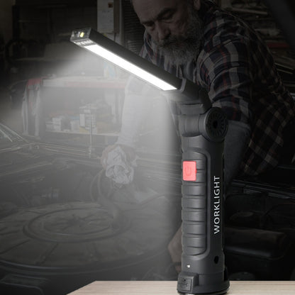 Rechargeable LED Work Light – White and Red Light Modes