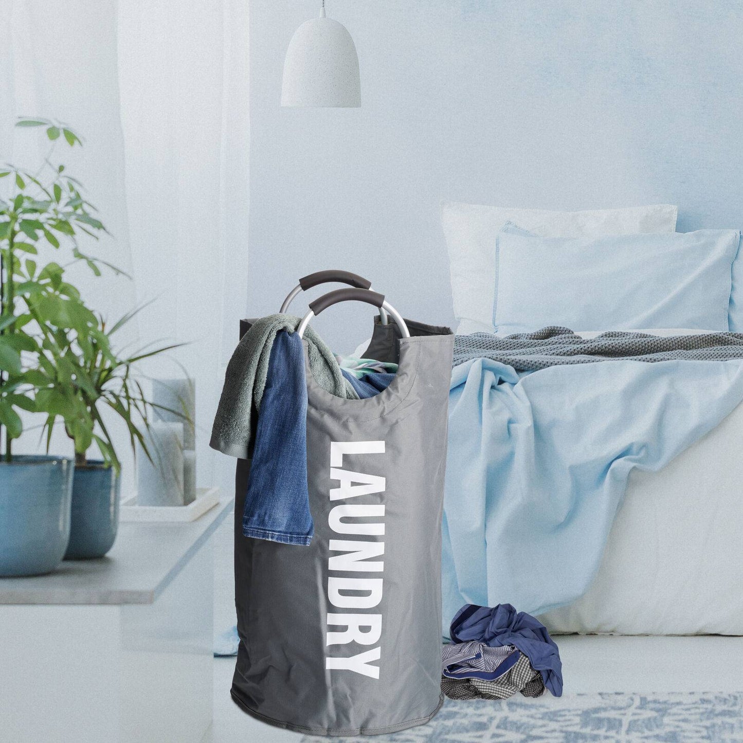 Laundry Basket Laundry Box Laundry Collector Storage Box 60L Fabric Foldable