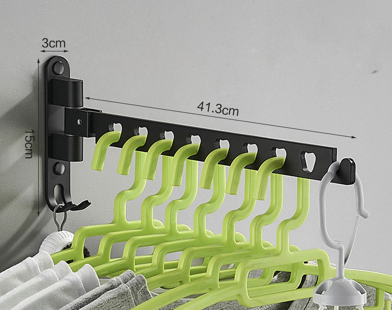 Punch-free Hanger Storage Rack Finishing Rack Space Aluminum Balcony Clothes Hanger