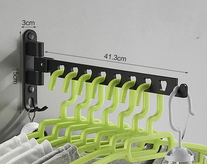 Punch-free Hanger Storage Rack Finishing Rack Space Aluminum Balcony Clothes Hanger