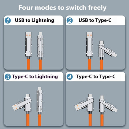 Mech Four-in-one Fast Charge Data Cable