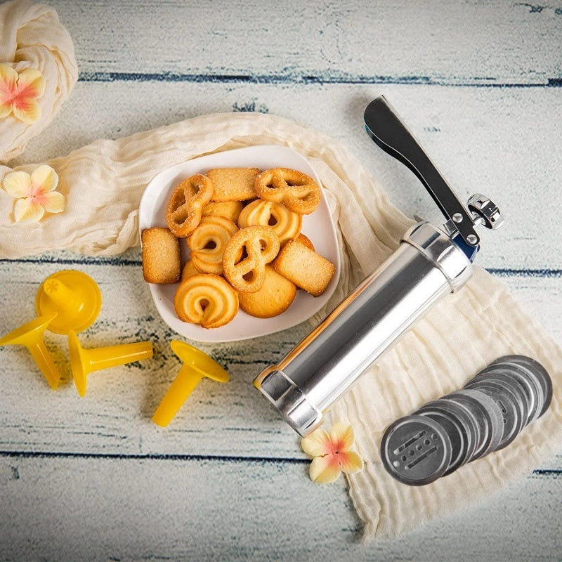 Stainless Steel Cookie Press & Icing Gun Set