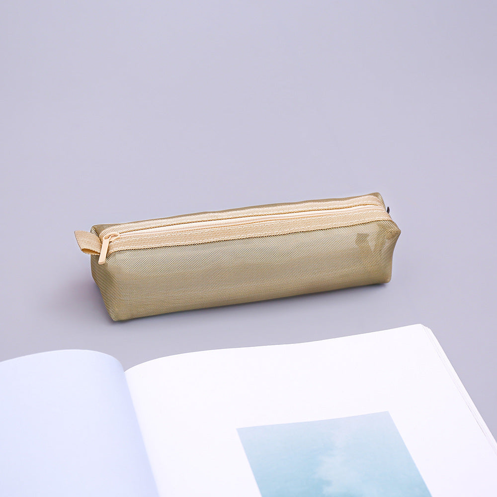 Simple Nylon Zipper Pencil Bag for Students