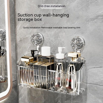 Light Luxury Suction Storage Rack for Bathroom and Toilet
