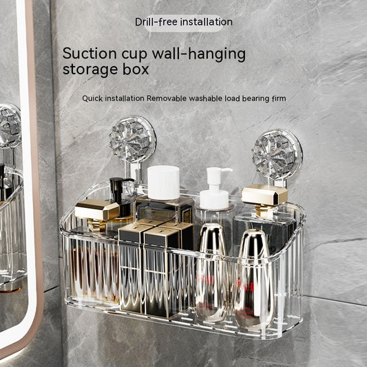 Light Luxury Suction Storage Rack for Bathroom and Toilet