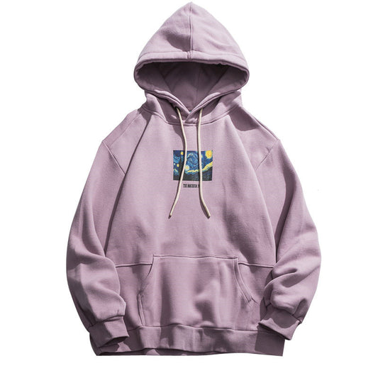 Men's Cotton Hoodie – Long Sleeve Pullover for Spring & Autumn