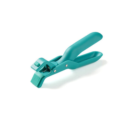 Turquoise pet clip on a white background