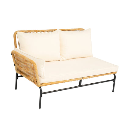 3 Pieces Outdoor Patio Wicker Furniture Sets Table And Chairs