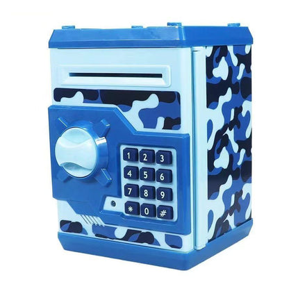 Cash Machine Savings Piggy Bank Password Lock Safe Box