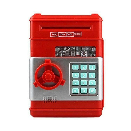 Cash Machine Savings Piggy Bank Password Lock Safe Box