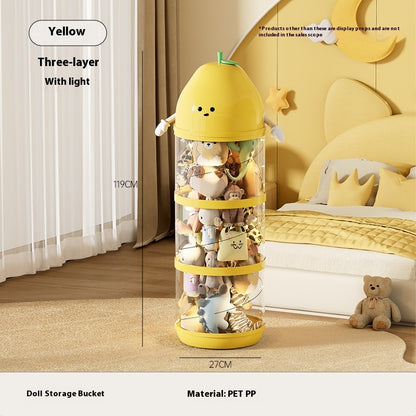 Transparent Large Children's Plush Toys Storage Container