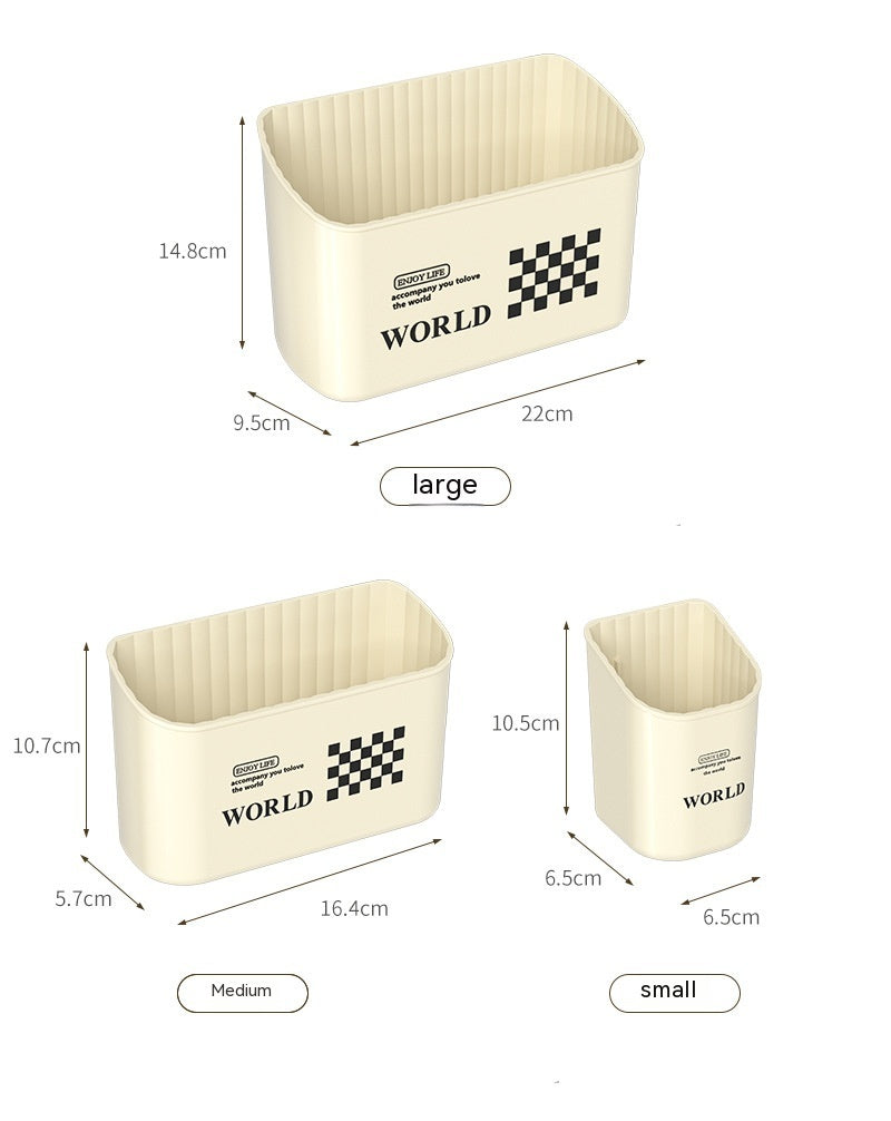 Ondaum Magnetic Refrigerator Side Wall Storage Box in Cream Style