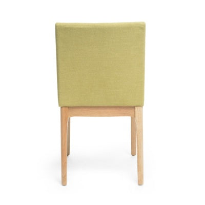 Green Fabric Dining Chair Set with Contemporary Design