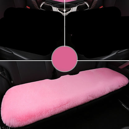 Winter Rabbit Plush Car Seat Cushion Single Piece Square