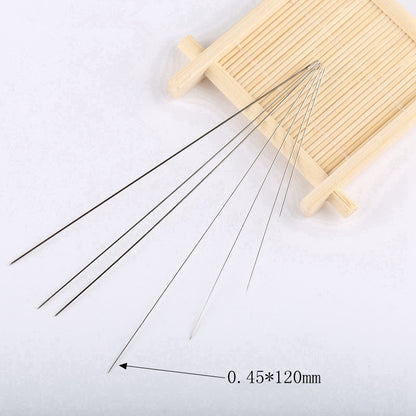 Needle DIY Small Hole Fine Long Needle Ring Threading Tools String Beads Sewing Needle Ornament Accessories