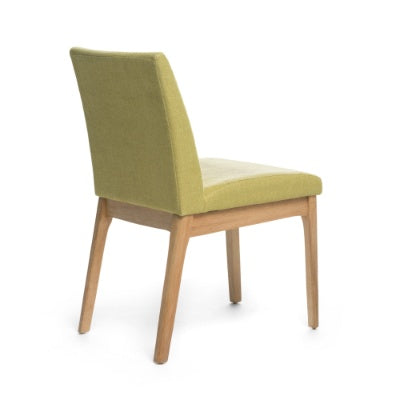 Green Fabric Dining Chair Set with Contemporary Design