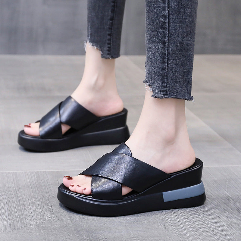 Open Toe Plus Size Women’s Outdoor Wedge Sandals