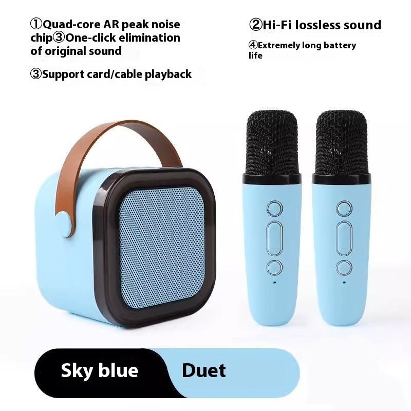 Wireless Bluetooth Mini Microphone All-in-One KTV Machine