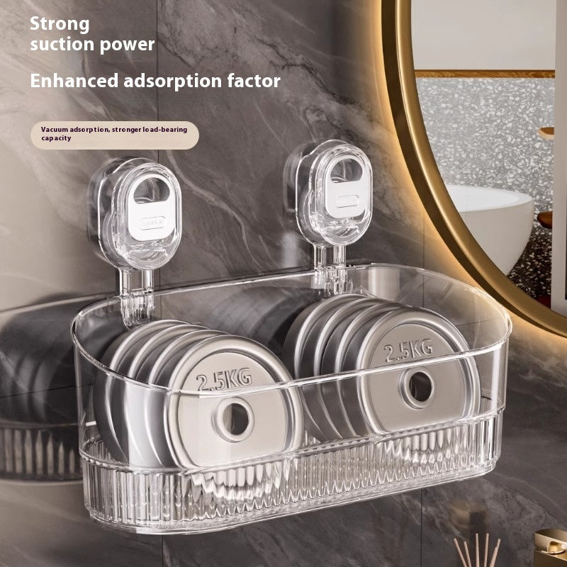 Suction Cup Storage Rack Punch-free Wall-mounted Household