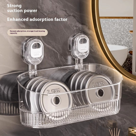 Suction Cup Storage Rack Punch-free Wall-mounted Household
