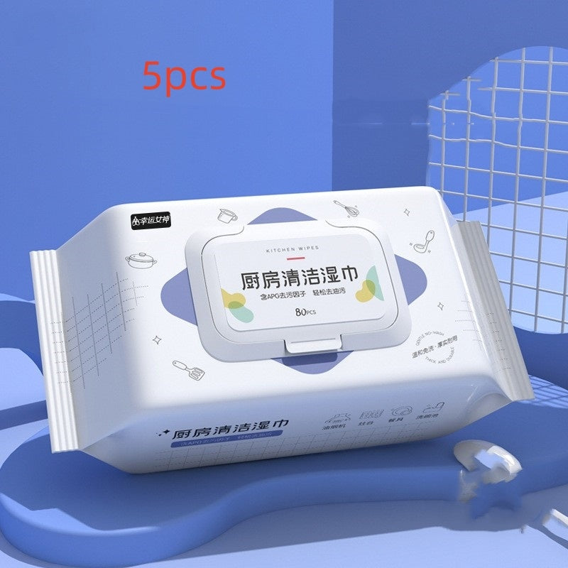 Kitchen Cleaning Disposable Oil-Removing Wipes