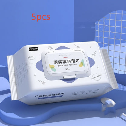 Kitchen Cleaning Disposable Oil-Removing Wipes