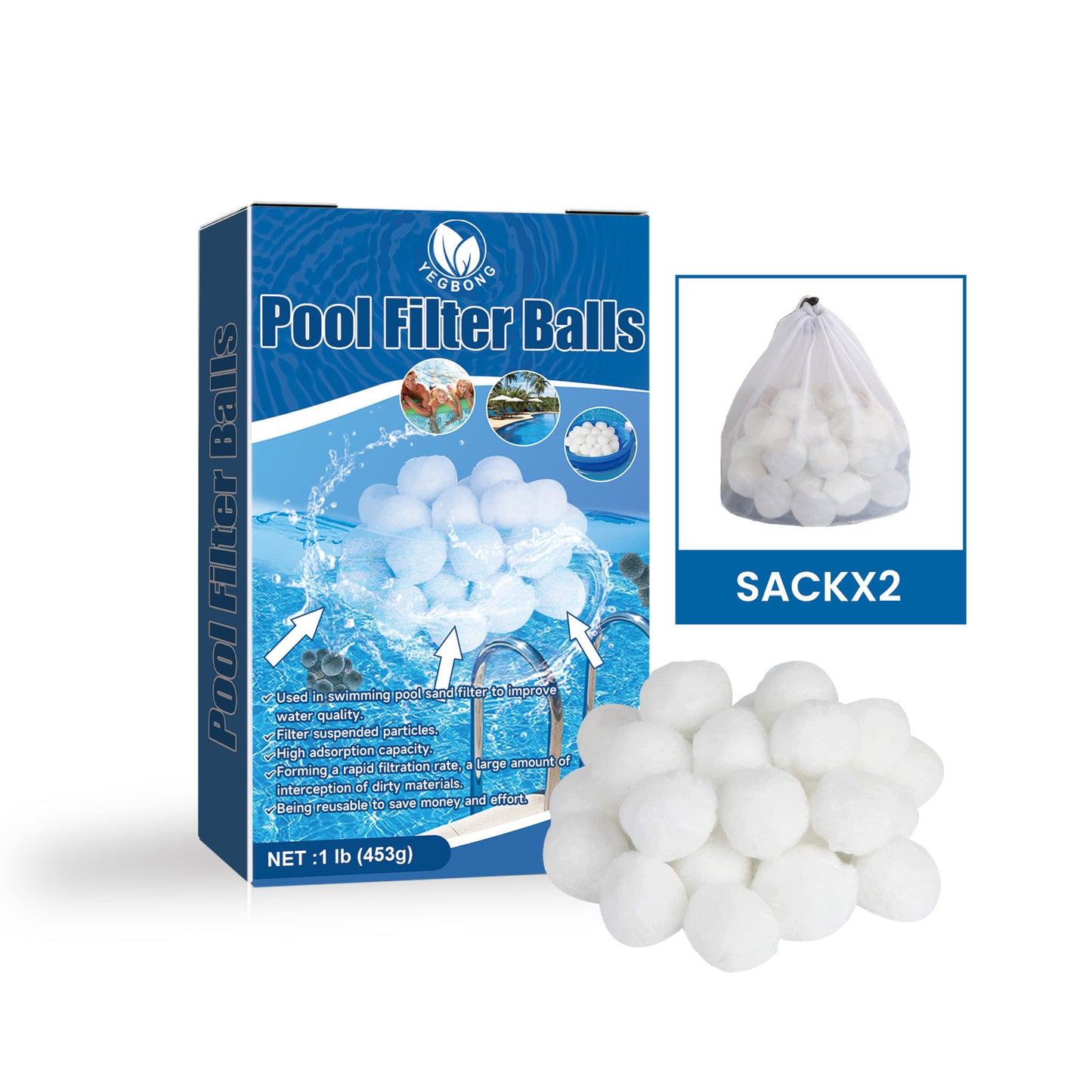 Swimming Pool Cleaning Filter Ball Multi-purpose