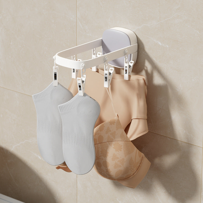Household Folding Clothes Hanger Punch-free Wall Hanging