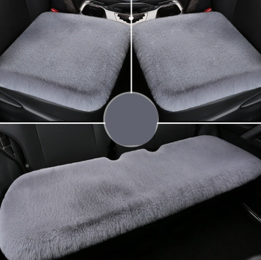 Winter Rabbit Plush Car Seat Cushion Single Piece Square