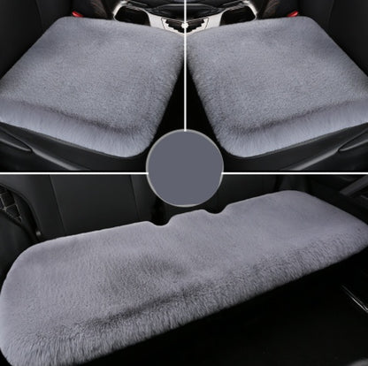 Winter Rabbit Plush Car Seat Cushion Single Piece Square