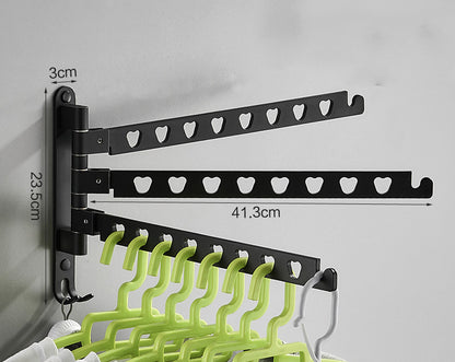 Punch-free Hanger Storage Rack Finishing Rack Space Aluminum Balcony Clothes Hanger