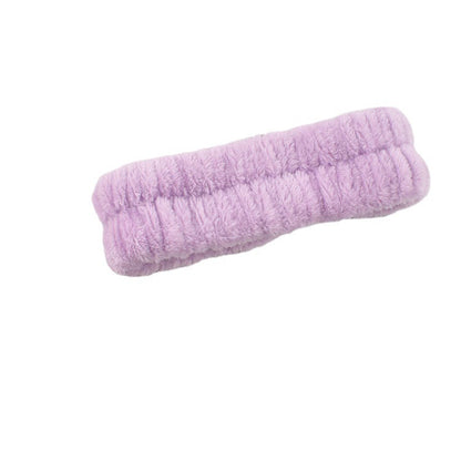 Simple Plaid Facial Hair Band – Unisex Foldable Headband