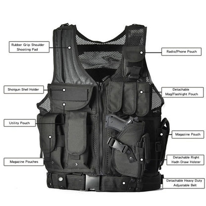 Camouflage Tactical Field Vest – Outdoor Adventure Gear