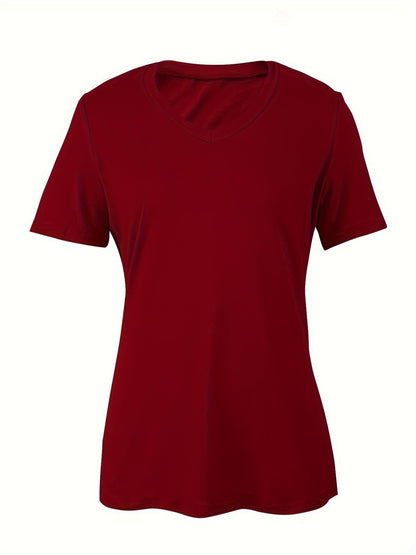 Women's V-neck Slim-fit Top for Ondaum