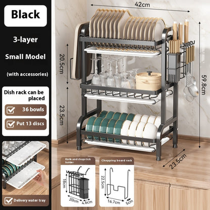 Kitchen Storage Bowl Dish Plate Storage Rack