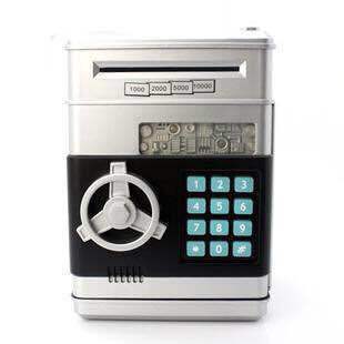 Cash Machine Savings Piggy Bank Password Lock Safe Box