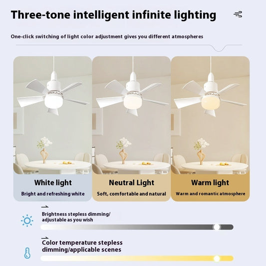 Ondaum Fan Bulb Integrated Home Dormitory Light