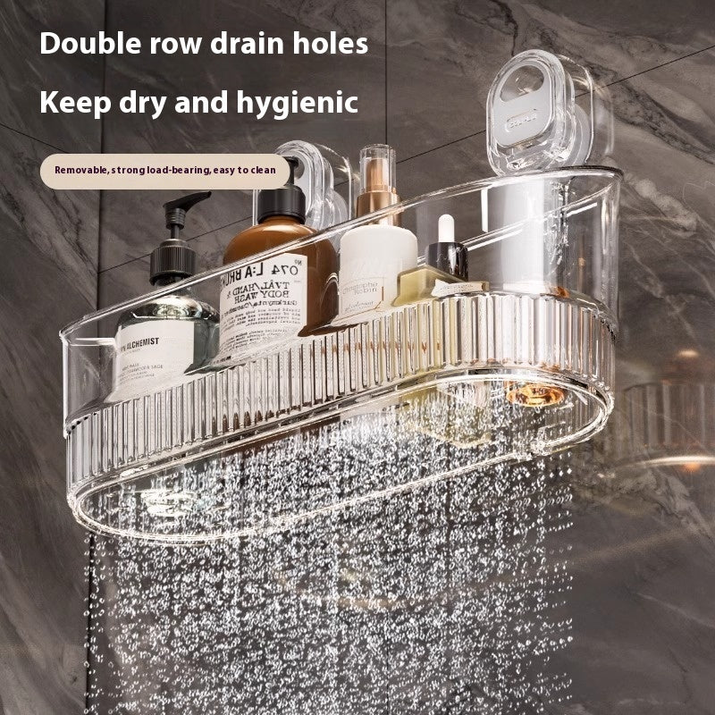 Suction Cup Storage Rack Punch-free Wall-mounted Household
