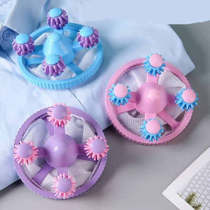 Three colorful fidget spinners on a light gray surface with text indicating 'Random color * 1 PC'.