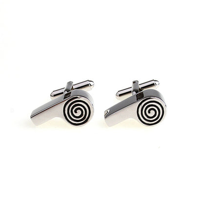 Men's Lifestyle Style Electroplated White Steel Cufflinks