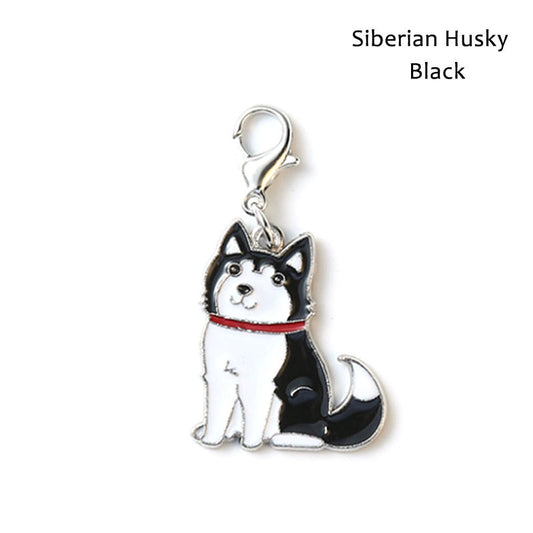 Metal Dog Breed Keychain – Pet Collar Pendant Tag
