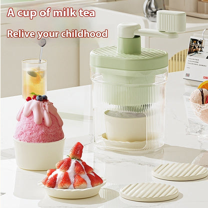 Household Hand Slush Machine Production Ice Crusher Small Manual Ice Breaker