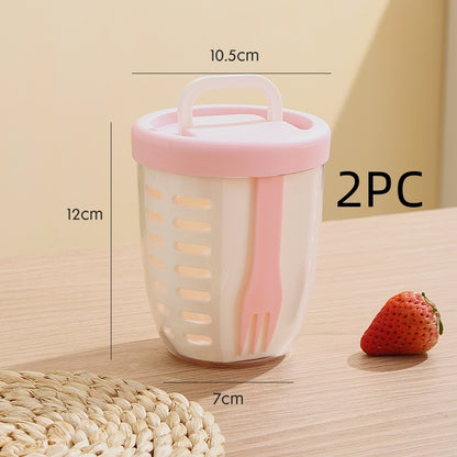 Draining Crisper Office Worker Portable Plastic Cup