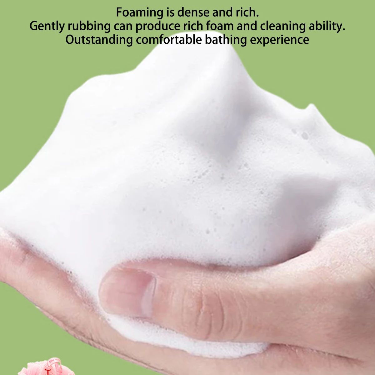 Foam Core Bath Flower Ball – Back Rubbing Bath Towel Sponge