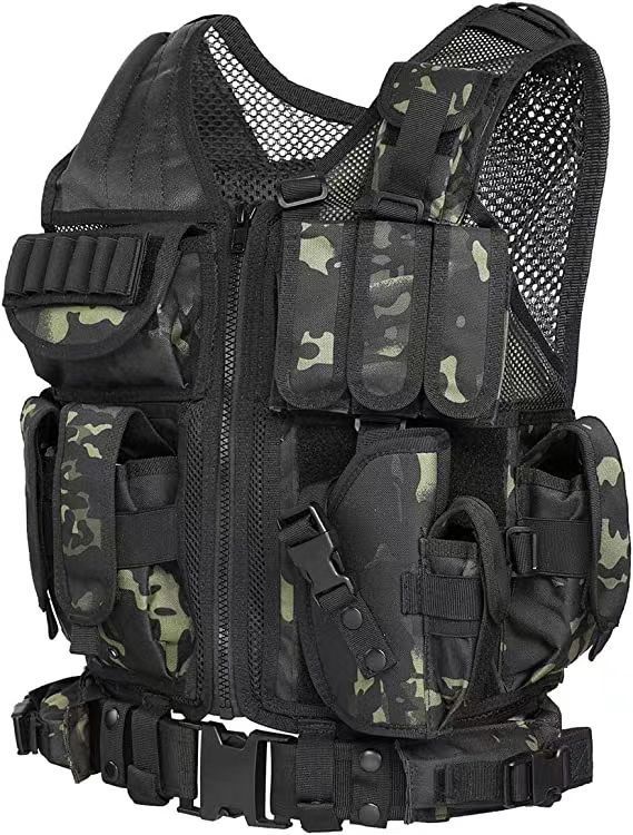 Outdoor Adventure Camouflage Vest – Unisex Nylon Gear