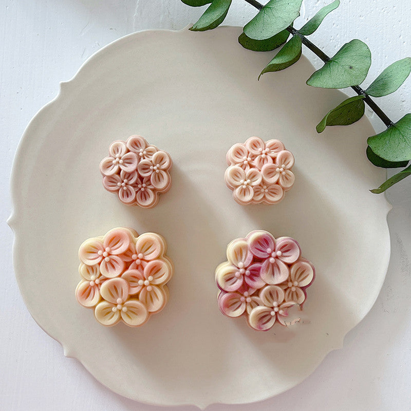 Mini Mooncake Hand Press Mold – Flower Design